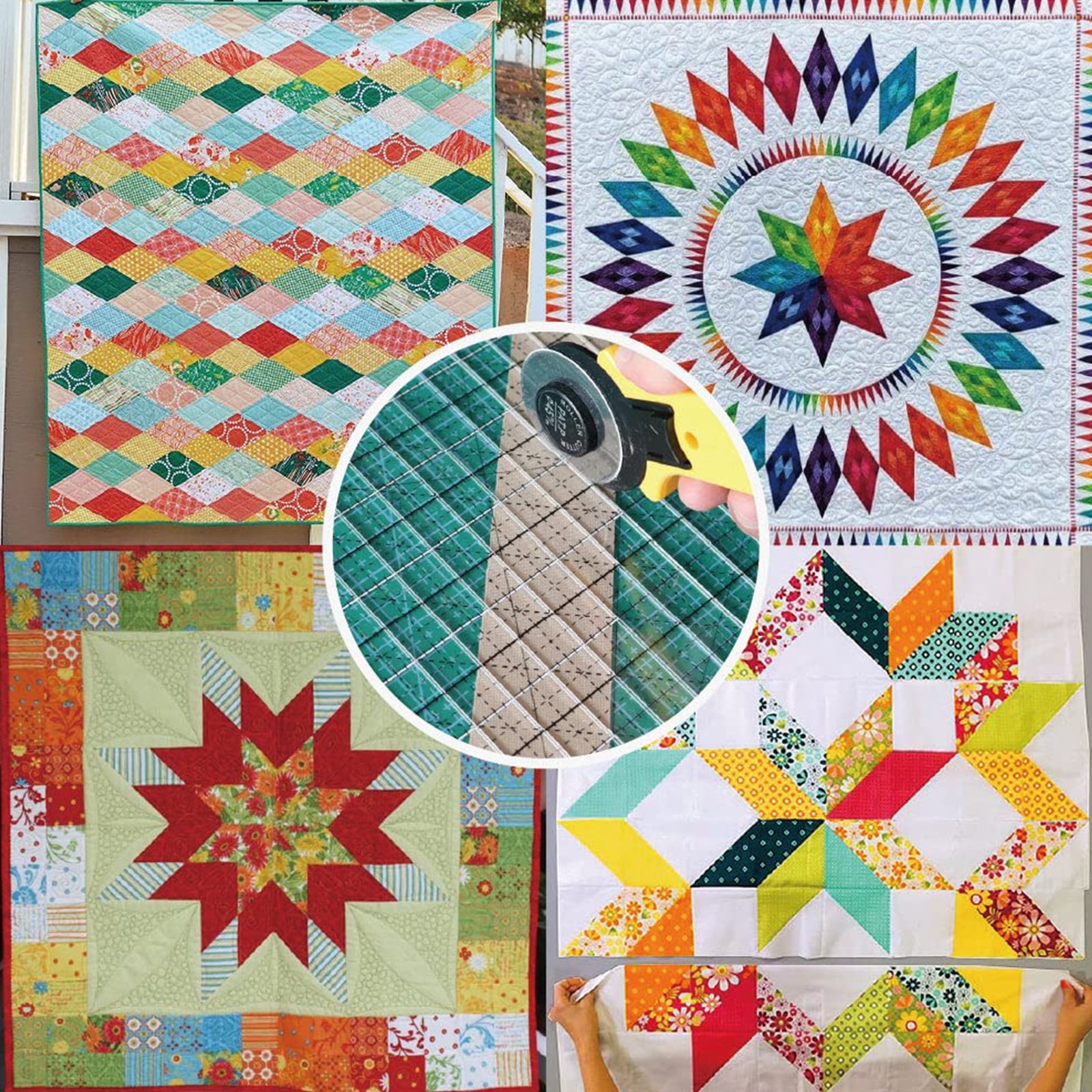 Slotted Quilting Ruler Durable Patchwork Ruler Clear DIY Craft Cutting Ruler Template