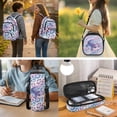 thumbnail image 5 of HUIACONG Leopard Axolotl Kids Backpack 4PCS Set for School, 17" Waterproof Bookbag with Lunch Box for Age 8-14, 5 of 7
