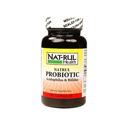 Natrul Health Probiotic Acidophilus And Bifidus Capsules 60 Ea