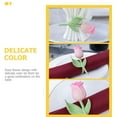 thumbnail image 2 of Shisuyan Anneaux de Serviette Modernes Forme Florale Multicolore 2 Pcs, 2 of 8