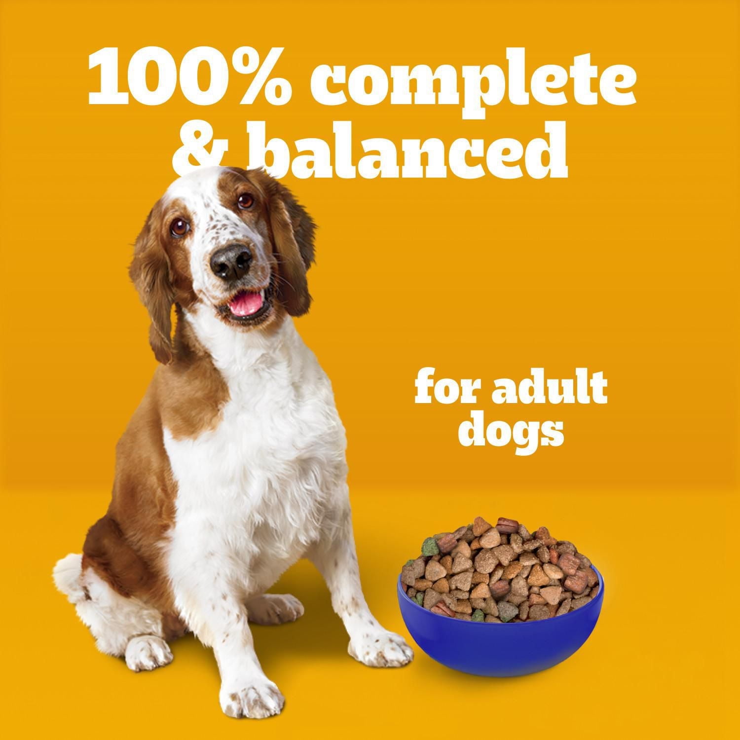 PEDIGREE VITALITY+ Dry Food For Adult Dogs – Roasted Chicken & Vegetable Flavour - Supports Strong Bones and Healthy Teeth – With Calcium, 8kg-20kg