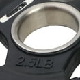 thumbnail image 6 of HolaHatha 2.5-Pound Olympic Rubber Coated Weight Plates with Handle, Black, 6 of 9