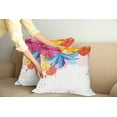 thumbnail image 2 of Ambesonne Colorful Throw Pillow Cover 2 Pack, Vibrant Flowers Bloom, 24", Multicolor, 2 of 5