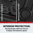thumbnail image 5 of WeatherTech Custom Fit FloorLiners compatible with 2013-2016 Chrysler Town & Country Van - 1st Row Over-The-Hump & 2nd Row, Tan, 5 of 5