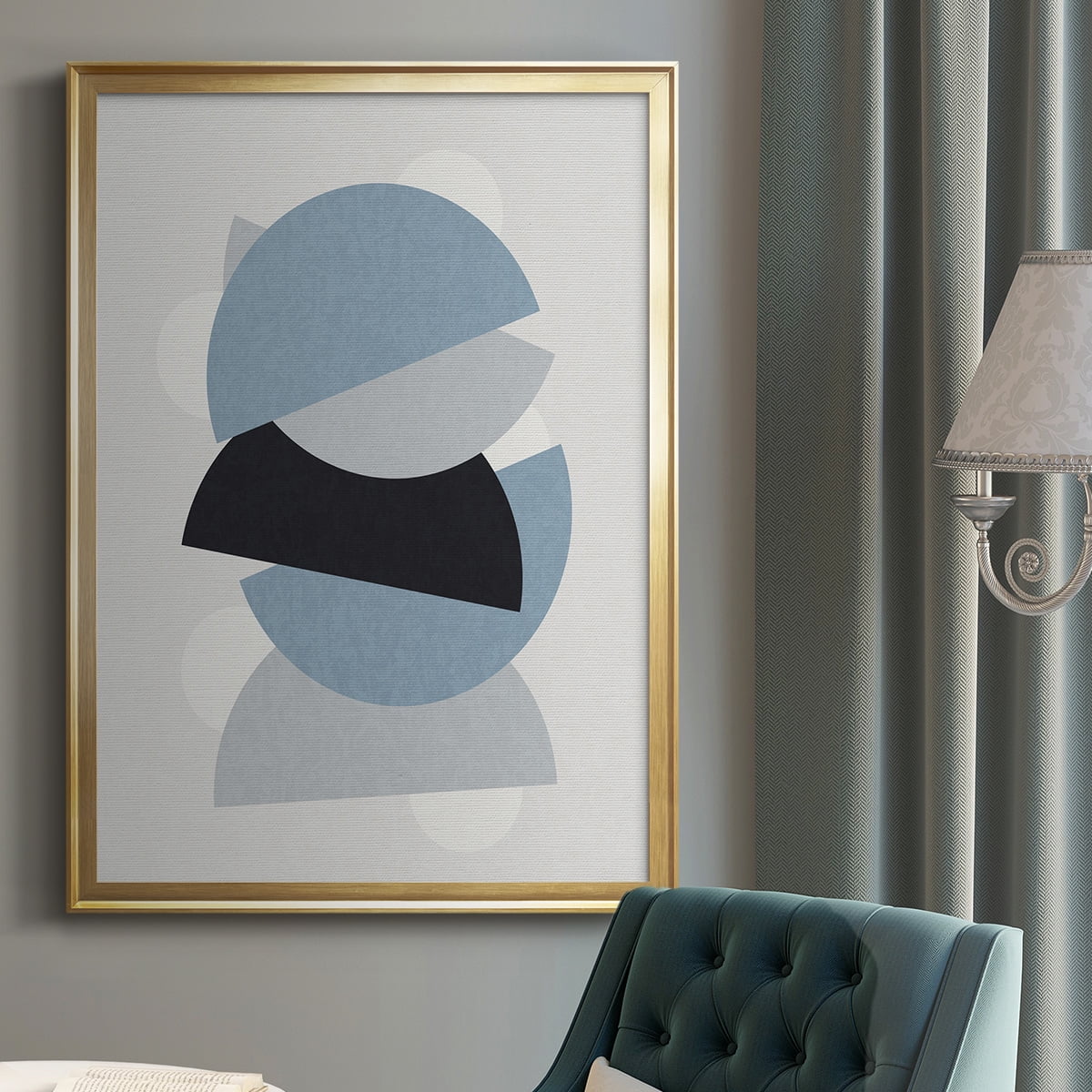 Shapely Blues I Premium Classic Framed Print - Ready to Hang