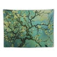 thumbnail image 5 of Fenyluxe   Tapestry Wall Hanging Aesthetic Almond Blossom Oil Painting Nature Plant Floral Boho Aesthetic Wall Art Home Decor for Dorm Bedroom Living Room 40x30inch, 5 of 6