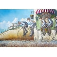 thumbnail image 2 of West, Ronald 18x13 White Modern Wood Framed Museum Art Print Titled - The Sprinters, 2 of 4