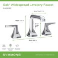 thumbnail image 5 of Symmons Slw5612pp Oak 1.0 GPM Widespread Bathroom Faucet - Black, 5 of 7