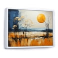 thumbnail image 2 of Designart "Golden Prairies Under a Bold Yellow and Blue Sky II" Prairies Floater Framed Wall Decor, 2 of 7