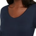 thumbnail image 3 of Hanes-Womens Long-Sleeve V-Neck T-Shirt-O9142, 3 of 5