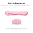 thumbnail image 7 of Wrist Memory Foam Keyboard Mouse Wrist Pad Set Office Gaming Keyboard Mouse Wrist Pads With  Fabric Anti-slip Base Pink, 7 of 7