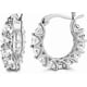 thumbnail image 1 of Luxury Diamond Jewelry Earrings, Elegant Scalloped Bling Pendant Hoop Women Jewelry, Twisted Hoop Earrings, Zircon Diamond Earrings, Hoop Earrings for, 1 of 4