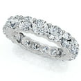 thumbnail image 2 of Pompeii 4Ct Diamond Eternity Wedding Ring Lab Grown Diamonds 14k White Gold (G,VS2-SI1), 2 of 4