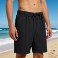 thumbnail image 2 of DDAPJ pyju Men's Cargo Hiking Shorts with Belt Lightweight Quick Dry Casual Work Golf Shorts with Pockets Black M, 2 of 8