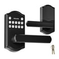 thumbnail image 1 of VEVOR Keyless Entry Door Lock with Handle, Electronic Lever Door Handle with Keypad, Customizable User Codes, Keyed Entry, Matte Black, 1 of 9