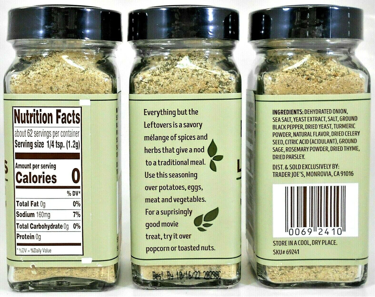 Trader Joes Everything but The Leftovers Seasoning for Breakroom