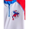 thumbnail image 2 of Character Toddler Boy Long- Sleeve Rash Guard and Swim Trunks, 2-Piece, Size 12M-2M, 2 of 3
