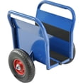 thumbnail image 2 of Heavy Duty Panel Dolly, All-Terrain Slab Dolly with 10" Solid Rubber Wheels and Handle, 1000LBS Load Capacity Panel Moving Cart for Drywall Sheet Heavy Appliance & Material Handling (Blue), 2 of 15