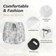 thumbnail image 4 of Balery white Moose winter tree Pantalones cortos deportivos para mujer con forro y dos bolsillos, elásticos, para entrenamiento, gimnasio, yoga-X-Large, 4 of 7