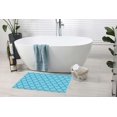 thumbnail image 5 of Blue Wide Moroccan Bath Rugs 16x24 Inch Non Slip Bath Mat Quick Dry Super Absorbent Thin Bath Rug Fit Under Door Washable Bath Floor Rugs for Bathroom Bathtub Shower Sink,Multi 5, 5 of 6