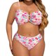 thumbnail image 4 of Traje de baño tankini de talla grande para mujer, bikini sin tirantes con recortes florales, traje de baño de dos piezas, traje de baño de dos piezas para mujer, trajes de baño tankini para mujer, tra, 4 of 8