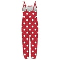 thumbnail image 5 of Kaemgyyd Toddler Girls Clothes Romper Cute Polka Dot Spaghetti Strap Sleeveless Jumpsuit Summer Outfits with Pockets 1-6 T, 5 of 5
