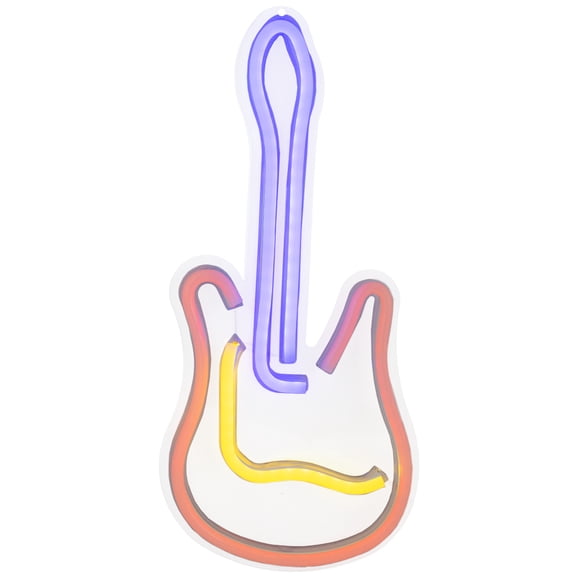 15.75" LED Neon Style Guitar Wall Sign
