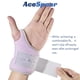 thumbnail image 5 of Par de pesas para muñeca AceSpear de 2 libras con trabillas para el pulgar, color morado, 5 of 6
