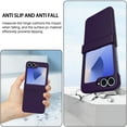 thumbnail image 4 of Designed for Samsung Galaxy Z Flip 6 Magnetic Phone Case with Hinge Protection Compatible with Magsafe,Shockproof Anti-fall Ultra Slim Rugged Phone Protection Case Cover,Darkpurple, 4 of 6