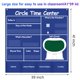 thumbnail image 3 of Gráfico de bolsillo del centro de aprendizaje, calendario infantil resistente para el aula, gráfico de bolsillo educativo, calendario de aprendizaje meteorológico (azul), 3 of 5