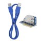 thumbnail image 2 of PCIE to Dual PCI Adapter Resin Riser Expansion Card with 0.6m Connecting Cable, 2 of 4