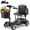 Black-20Miles, variant on FLYCITY Lightweight Mobility Scooter for Seniors, Foldable Portable Motorized Scooters with Removable Lithium Battery for 20 Miles Travel, 330lb Capacity, Red