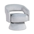 thumbnail image 5 of Attached Cushions Gray Swivel Chair / Offers Comfort in Primary Space, 5 of 5