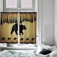 thumbnail image 3 of Kitchen Curtain 2 Panels Curtains 63 Inch Length, Polar Bears Pine Tree, Curtains Rod Pocket Curtains Window Drapes Treatment Window Cafe Curtains Rural Farm Farmhouse, 3 of 4