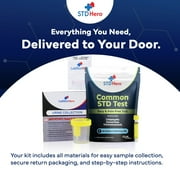 STD Hero At-Home Common STD Test Kit for Women and Men - Test for the Top Four STDs - Includes MGen - Private At-Home Collection - Simple, Discreet, Easy-to-Use with Fast Online Results