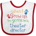 thumbnail image 3 of Inktastic Theater Director Future Boys or Girls Baby Bib, 3 of 4