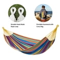 thumbnail image 6 of CHULIM Brazilian-Style 2-Person Hammock with Tree Straps,94.5in L x 63in W,450lbs Capacity-Bule Stripe, 6 of 6