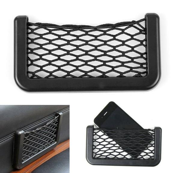 Car Net Bag Elastic Side Door Storage Pocket Auto Phone Holder Bags Organizer