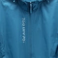 thumbnail image 5 of Men's UPF 50+ Sun Protection Athletic Shell Jacket Lightweight Quick Dry Hooded Windbreaker with Zip Pockets for Hiking Fishing Travel, Blue, XXXL, 5 of 6