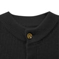 thumbnail image 5 of USNSM Men's Commuting Cardigan Button Down Side Pockets Stand Up Collar Thick Knit Sweater Jacket for Casual Fall Wear Black XXXXL, 5 of 8
