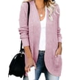 thumbnail image 3 of No Buttons Open Front Women Casual Knit Cardigans, 3 of 5