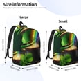thumbnail image 4 of Balery St. Patrick's Day4 Vintage Canvas Backpack for Men and Women - Large Capacity, Durable Travel Laptop Bag for School, Work, Hiking, and Outdoor Activities, 4 of 7