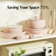 thumbnail image 4 of Juego de utensilios de cocina Redchef Ceramic Antiadherente, 16 piezas con mango, color rosa, 4 of 9