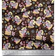 thumbnail image 3 of Soimoi Brown polyester Crepe Fabric Insect & Teddy Bear Kids Fabric Prints by Yard 42 Inch Wide, 3 of 3