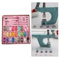 thumbnail image 3 of 1 Set Snap Button Kit and Pliers Press Tool for Installing Clothes Wallets Sewing Diaper pink Rosa Sunnimix botones a presión, 3 of 8