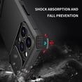 thumbnail image 4 of Compatible with iPhone 14 Pro Max Case with Slide Camera Cover, iPhone 14 Pro Max Phone Case with Stand Shockproof Hard PC Cases (Black), 4 of 14