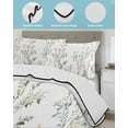 thumbnail image 4 of Quilts Full Size, Sage Green Trees Soft Comforter Bedding Set for Bed, Green Eucalyptus Leaves Lightweight Quilted Bedspread with Pillow Cover(2 Pieces) for All Season, 78x90 Inch, 4 of 6
