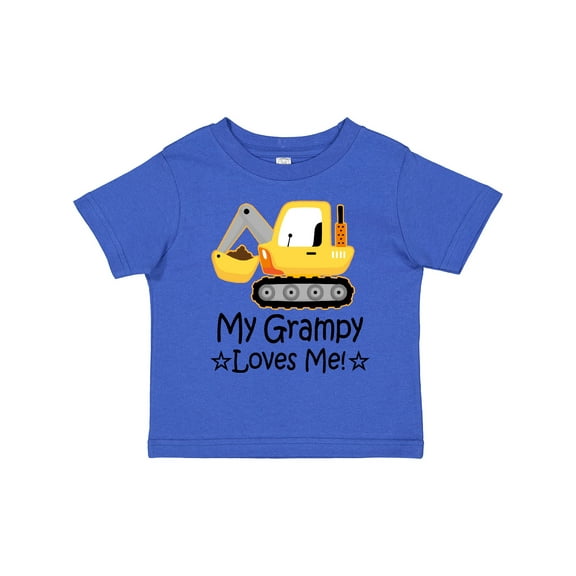 Inktastic Grampy Loves Me Grandson Truck Boys Toddler T-Shirt