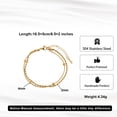 thumbnail image 2 of Flydeer Bracelets for Women Double Layer Circle Chain Bracelet Stainless Steel Valentine's Day Jewelry Gift for Women, 2 of 7