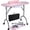 Pink, variant on Foldable Manicure Nail Table Portable Nail Station Desk with Large Drawer Wrist Cushion Bag for Spa Beauty Salon Equipment